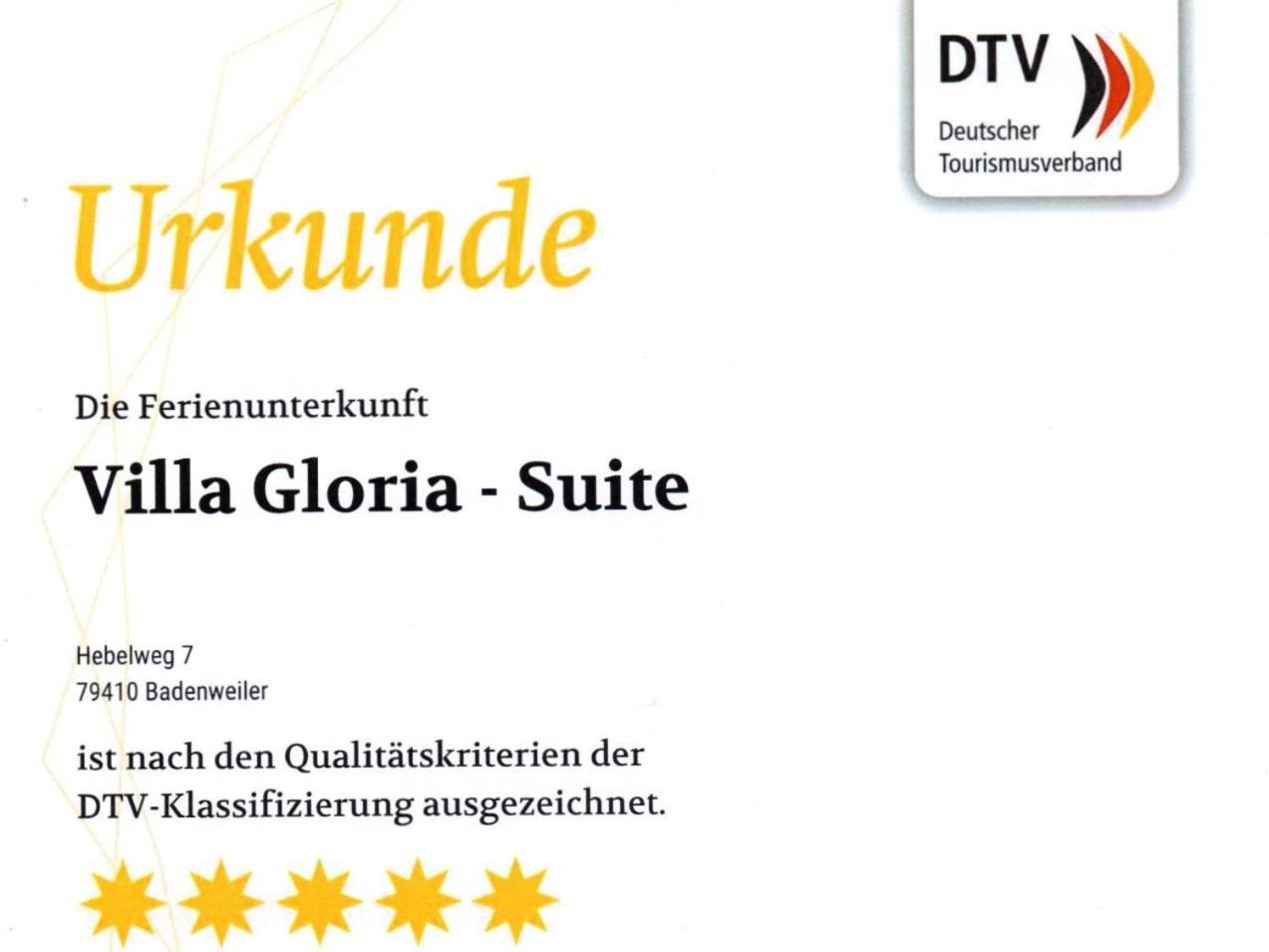 Villa Gloria - Fewo Suite Badenweiler Buitenkant foto